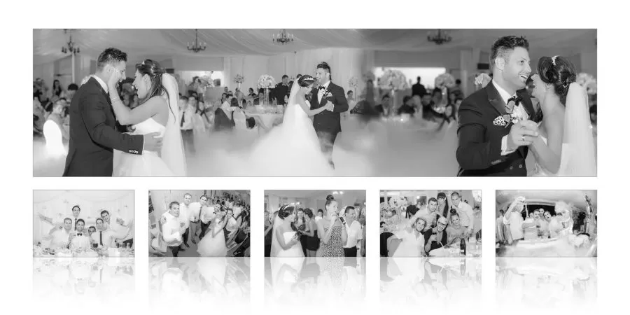 Colaj fotografii fotobook nunta Celia si Ardeli