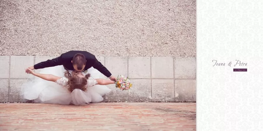 Colaj pagina album foto profesional nunta Ioana si Petru