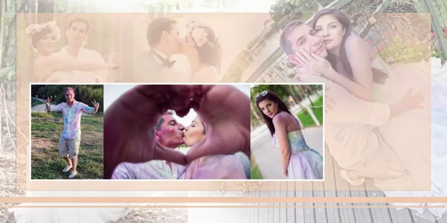 Colaj pagina fotobook nunta Gabi si Catalin