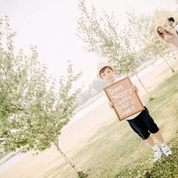 Cununie Maria si George copil cu text