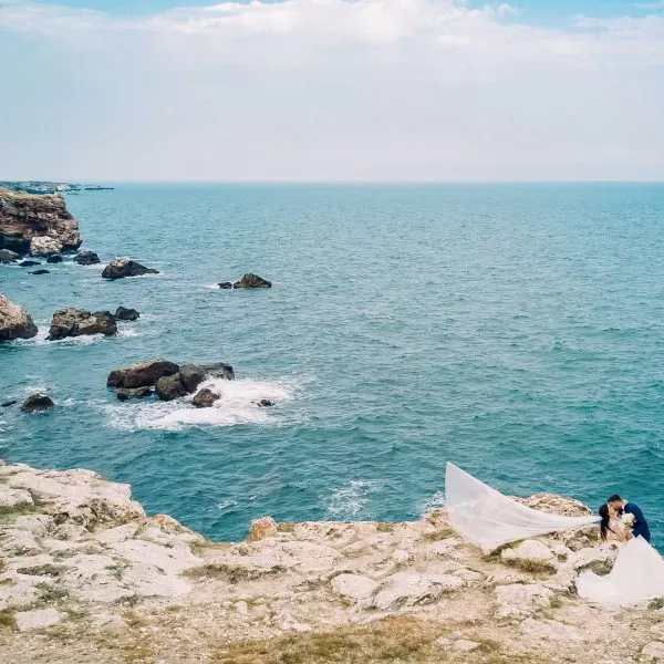 Fotografie drona trash the dress Bulgaria