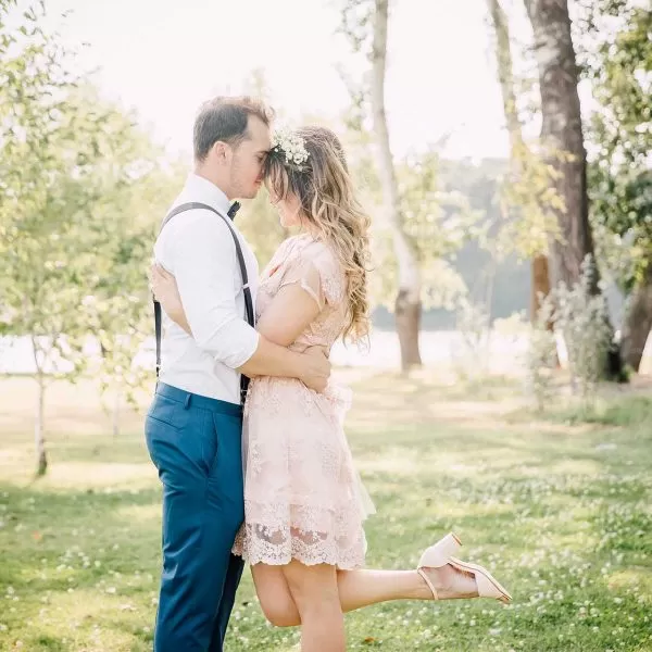 Maria si George dupa cununie romantici