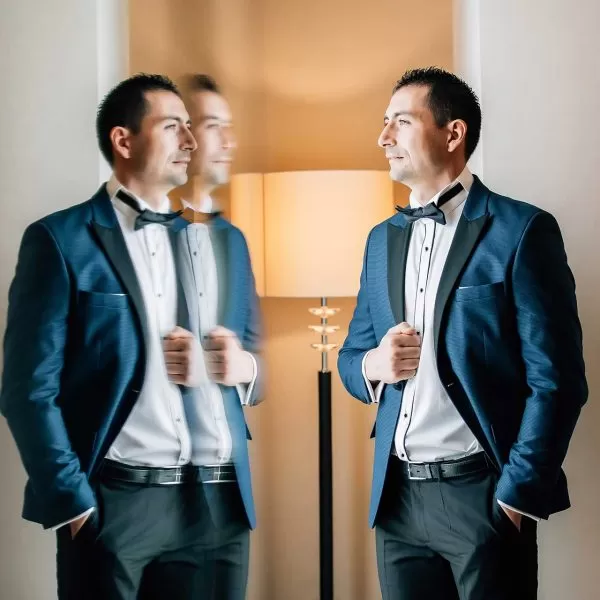 Mire Marius reflexie detaliu in oglinda