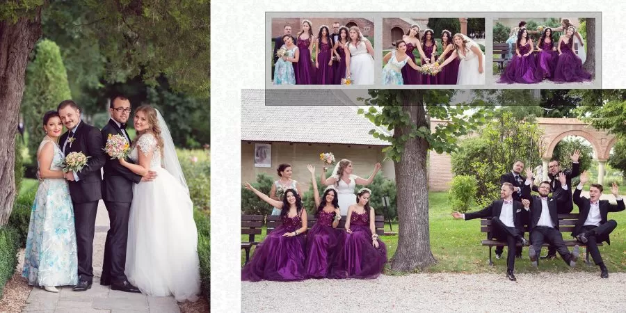 Pagina photobook profesional sedinta foto Ioana si Petru